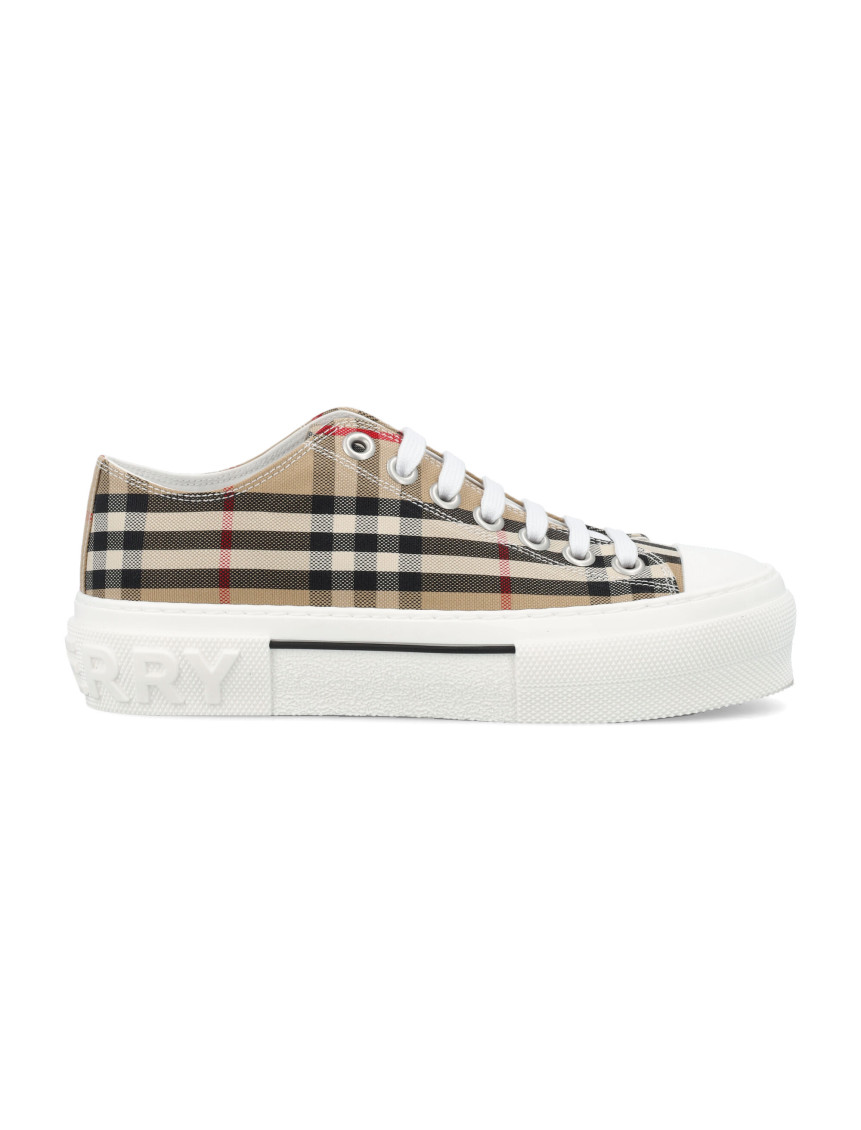 Burberry Checked Lace In Beige