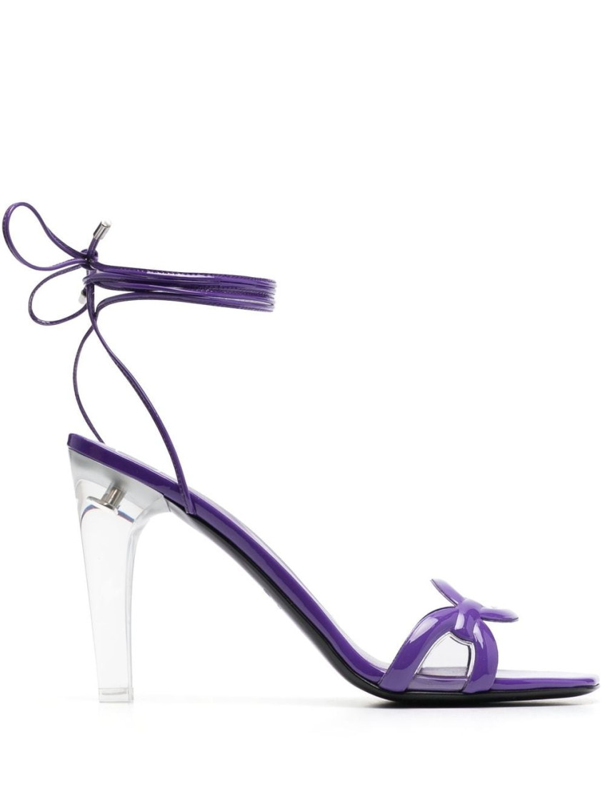Valentino 1967 Chain Sandals In Purple