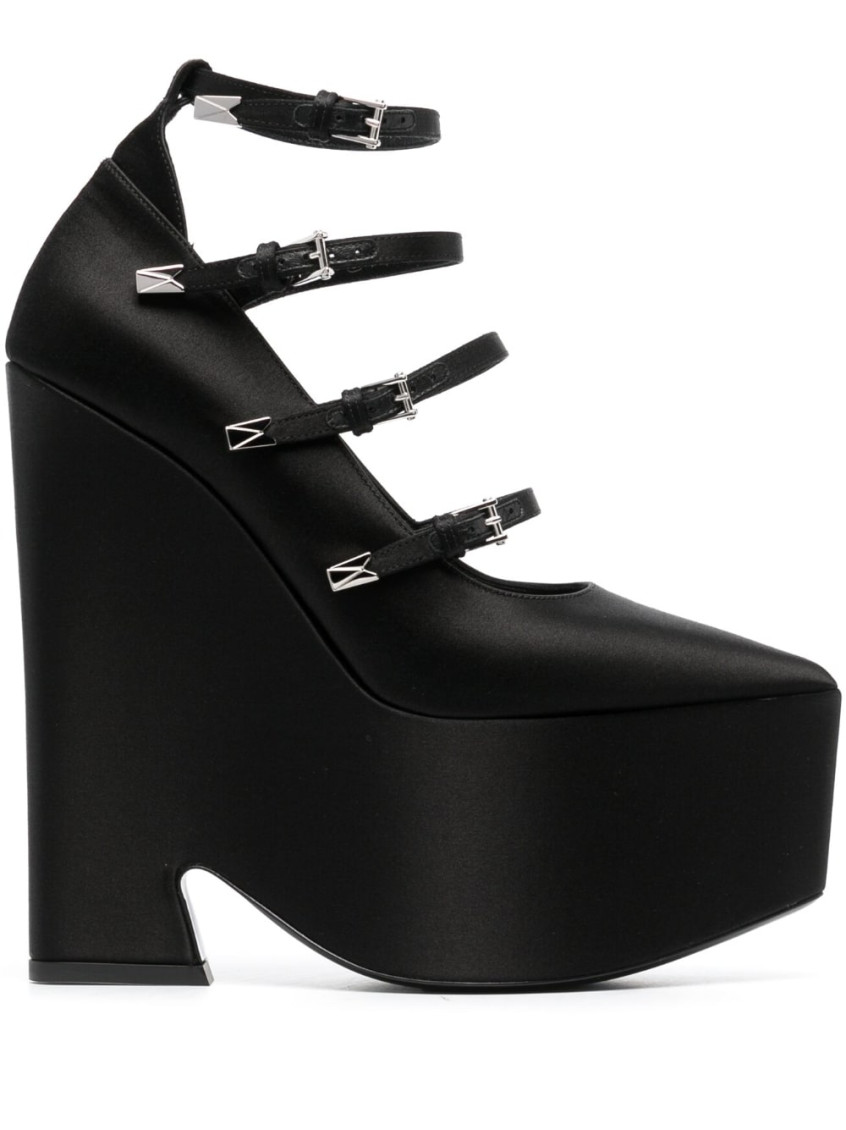 Versace Sandals In Black