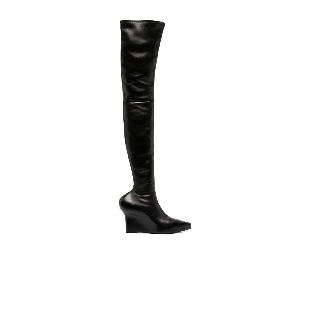 Givenchy Black Leather Over The Knee Boots for Women Online USA at
