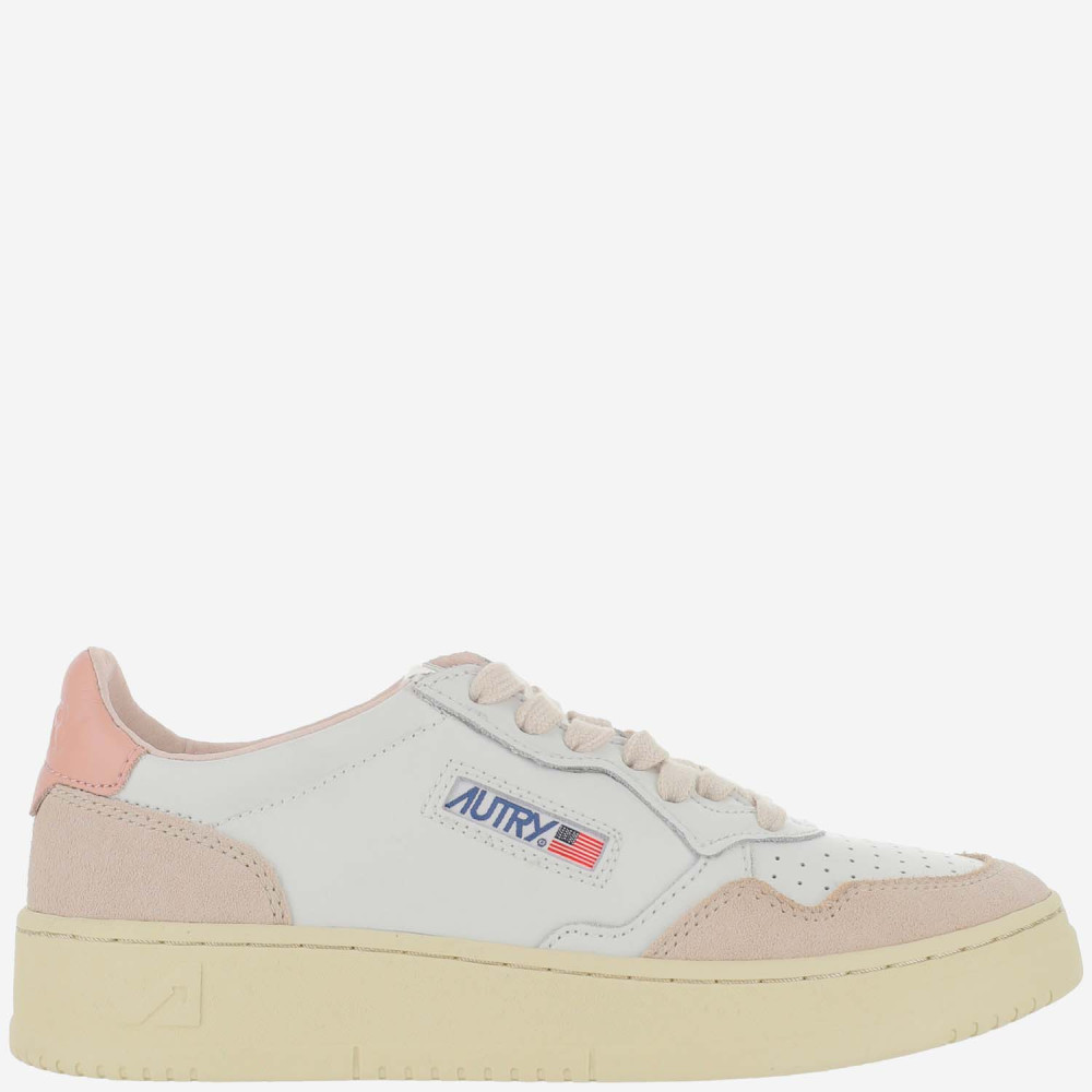 Autry Multicolor Lace Up Sneakers In Pink