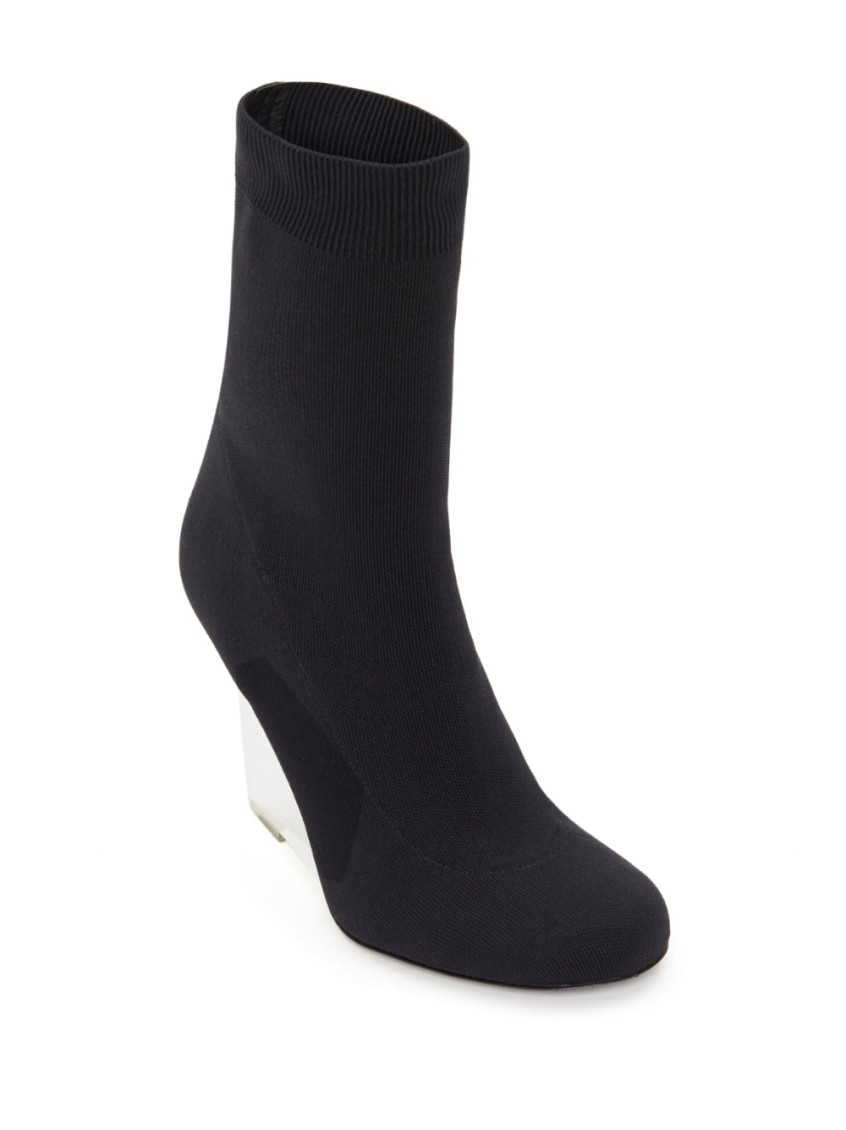 Alexander Mcqueen Black Shard Boots for Women Online USA at