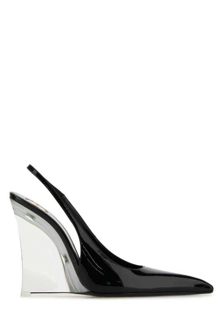 Saint Laurent Black Leather Heels