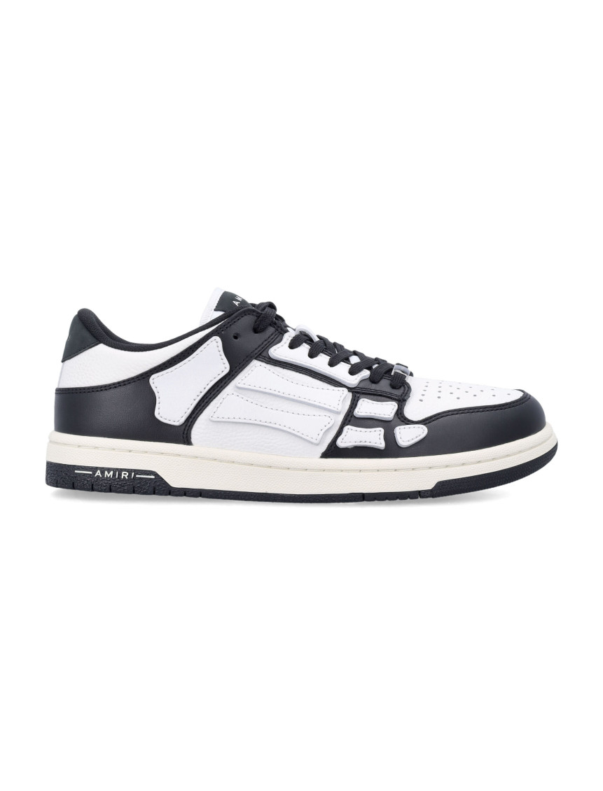 Amiri Multicolor Leather And Fabric Bandana Denim Skel Sneakers