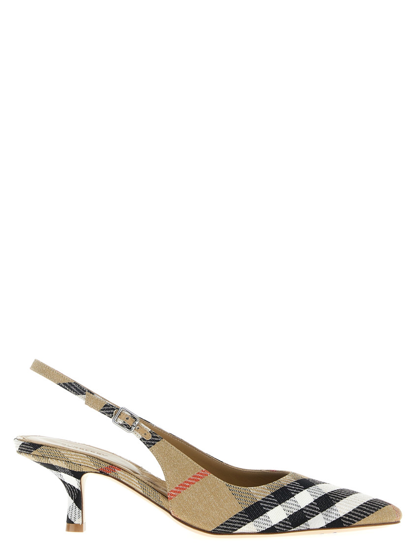 Burberry Slingback Pumps Birdie Check Women