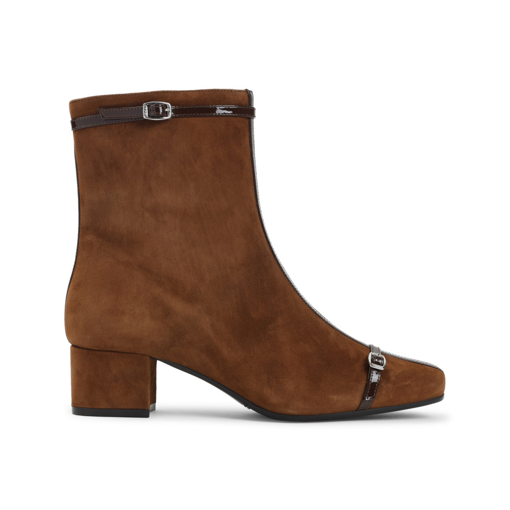 Carel Paris Brown Ankle Boots In Brown