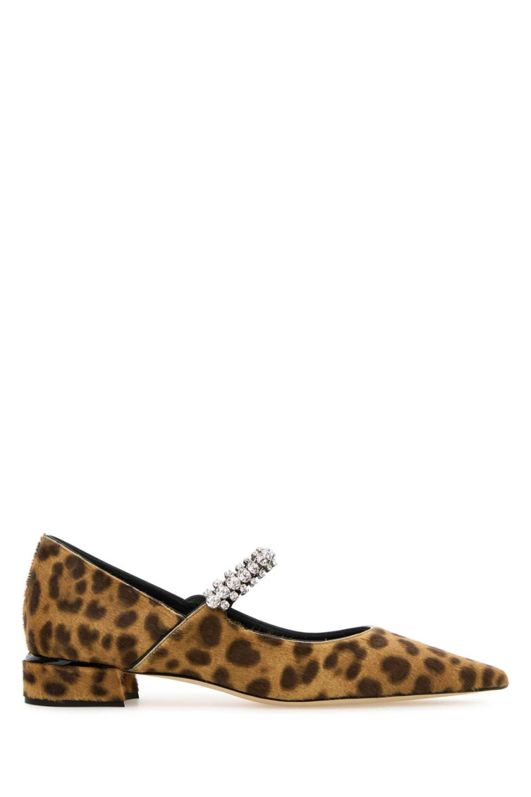 Jimmy Choo Ballerine Bing In Cavallino Stampato Donna In Leopard Print