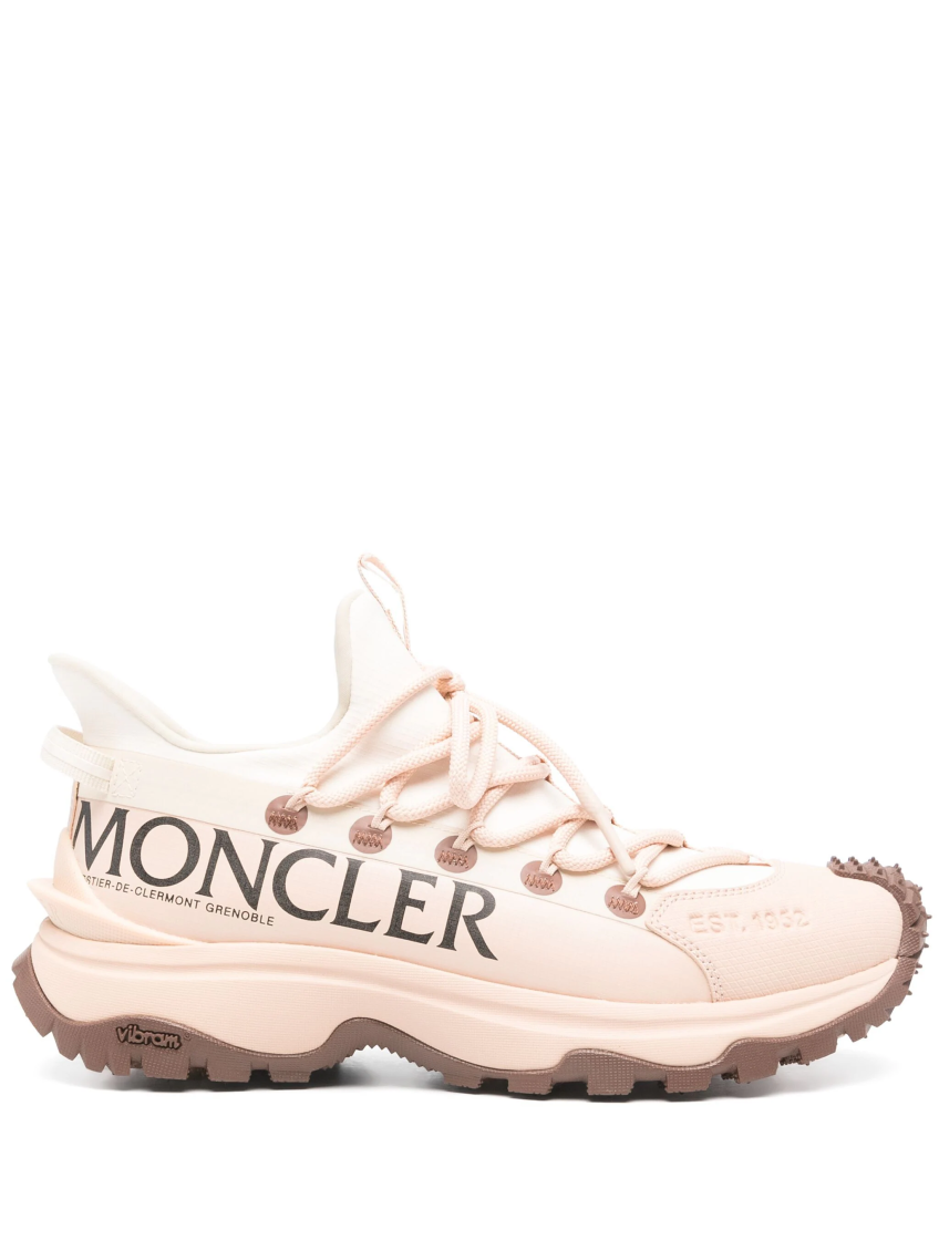 Moncler Lite 2 Low-top Sneakers With Vibram Sole In Beige