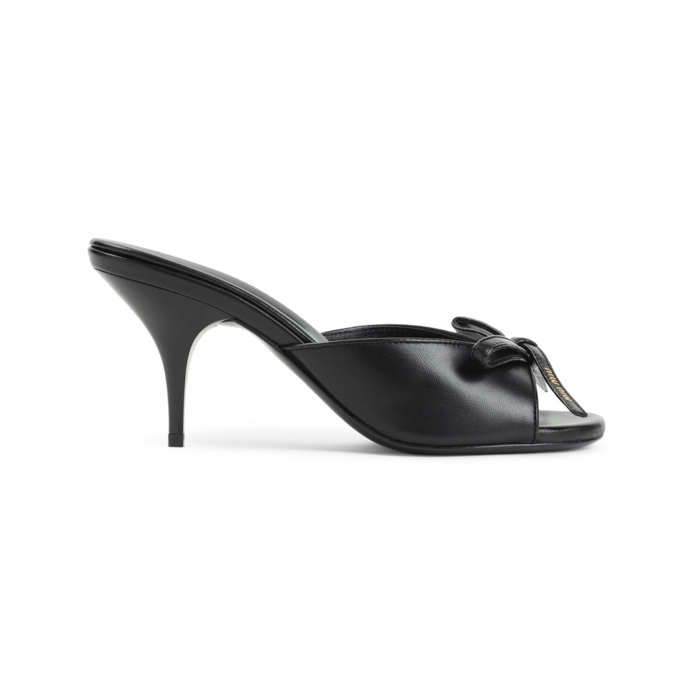 Miu Miu Black Slip-on Heels