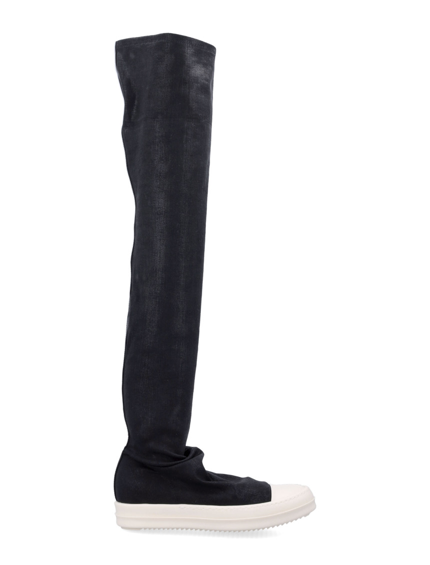 Rick Owens Black Over-the-knee Sneakers