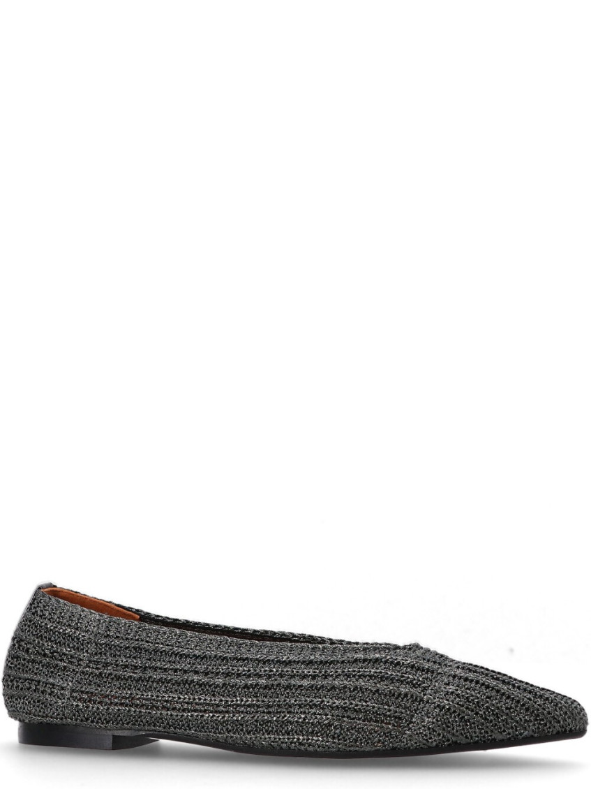 Castaã±er Grey Slip-on Ballet Flats In Gray