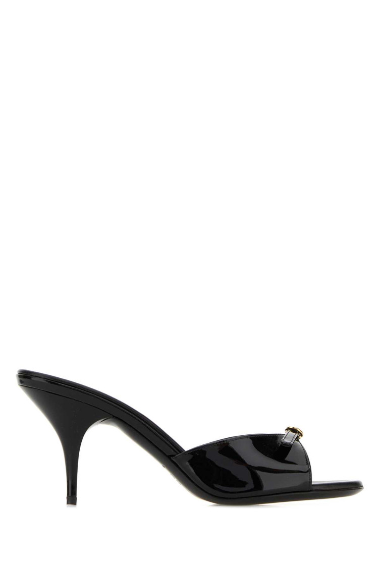Miu Miu Black Leather Heels