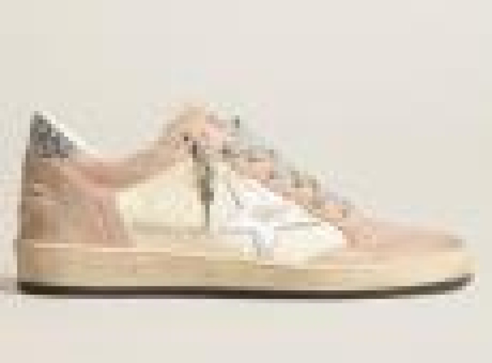 Golden Goose Beige Lace Up Sneakers In Beige