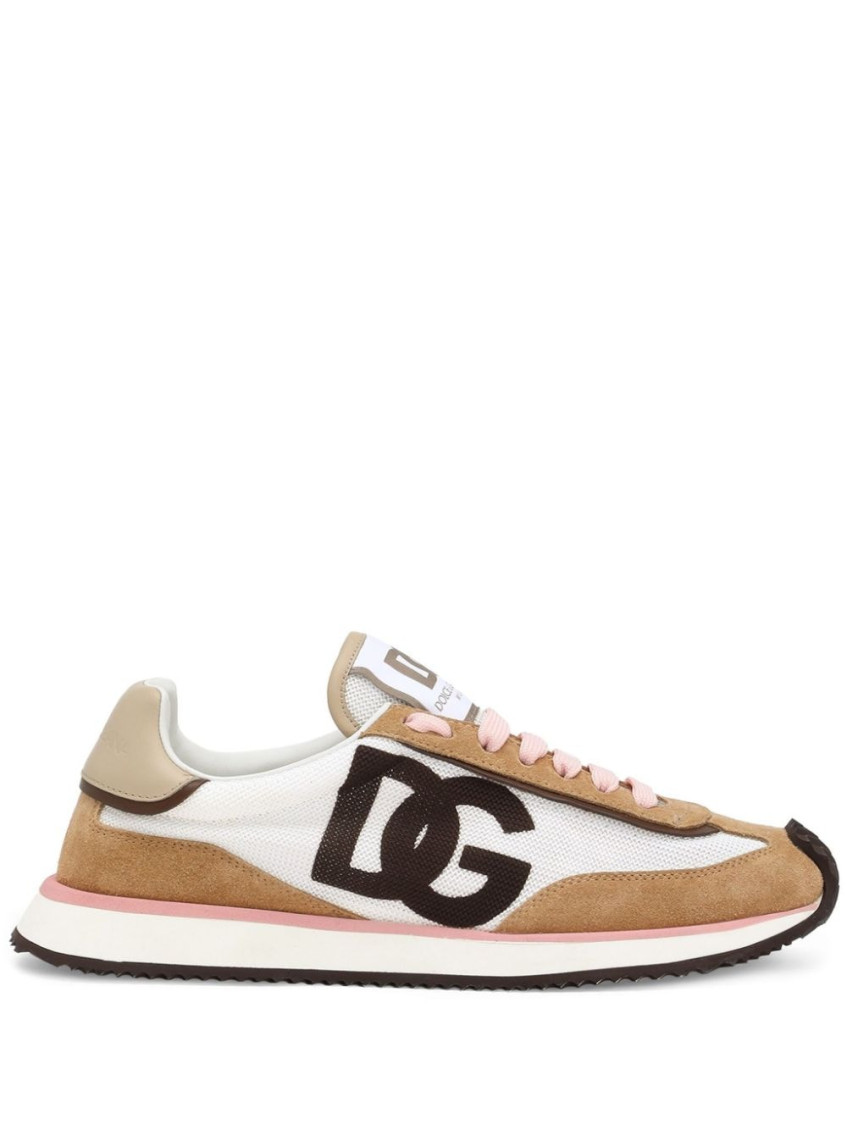 Dolce & Gabbana White Calf Leather Sneakers. Brown Calf Leather Sneakers