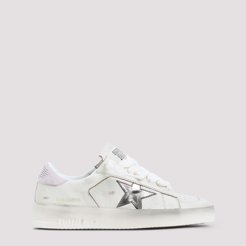 Golden Goose White Lace Up Sneakers