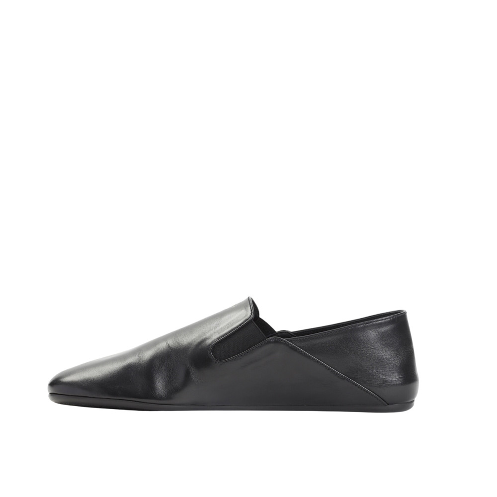 Prada Black Solid Slip-on Loafers for Men Online USA at Darveys.com