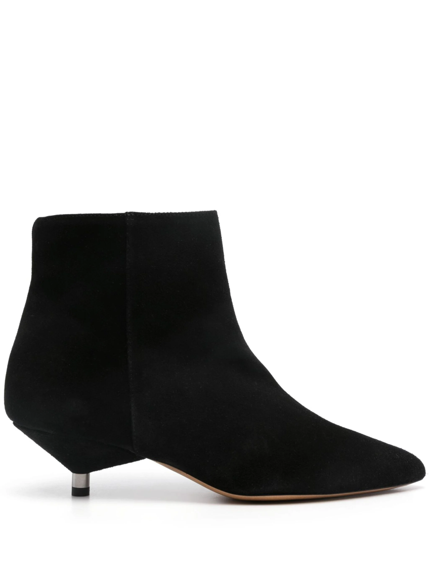Isabel Marant 45 Suede Ankle Boots In Black