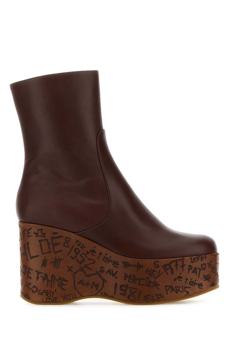 Chloé Brown Leather Boots
