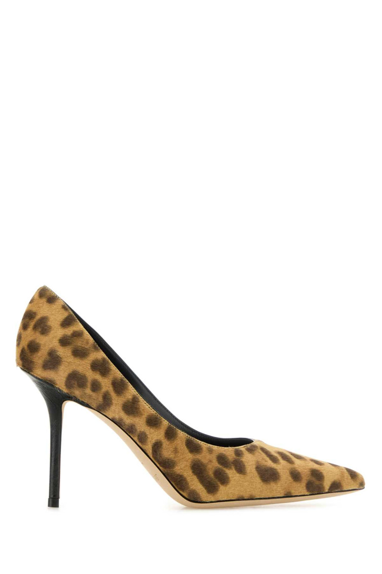 Jimmy Choo Leopard Print Pointed Toe Pumps In Leopard Print