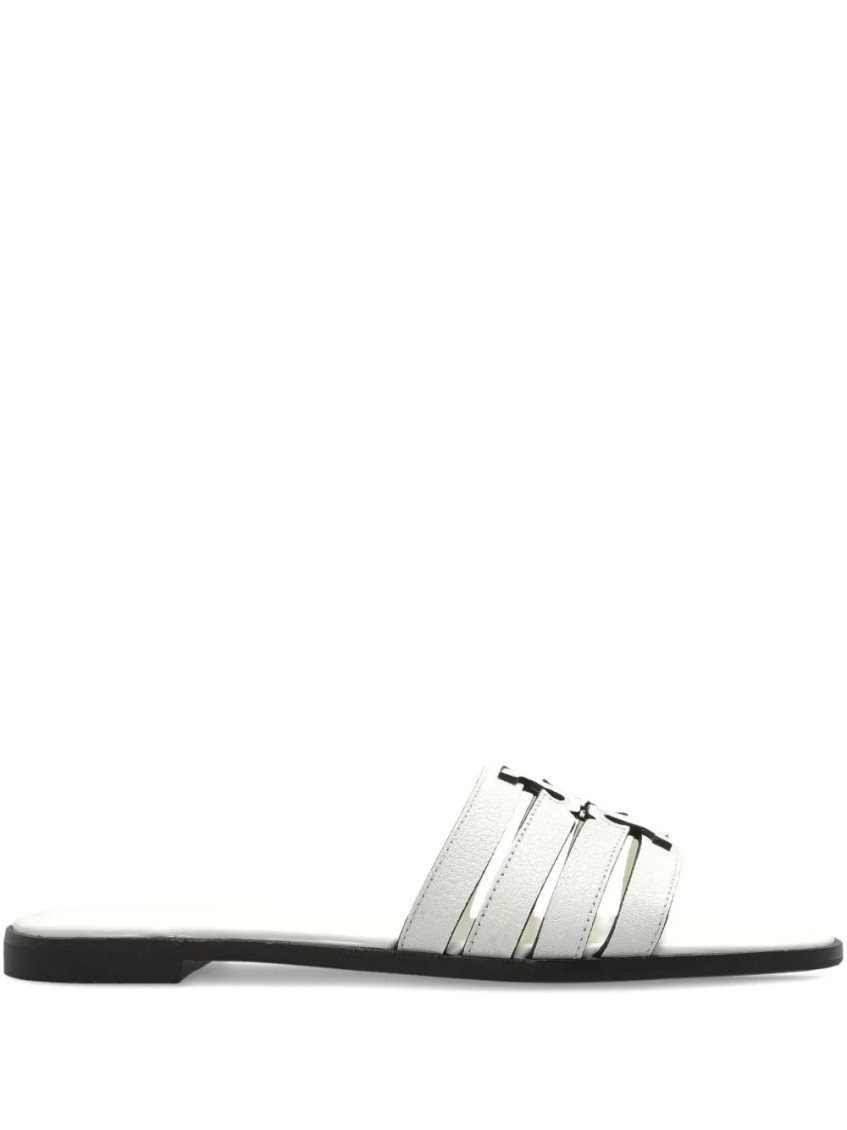 Tory Burch White Leather Sandals
