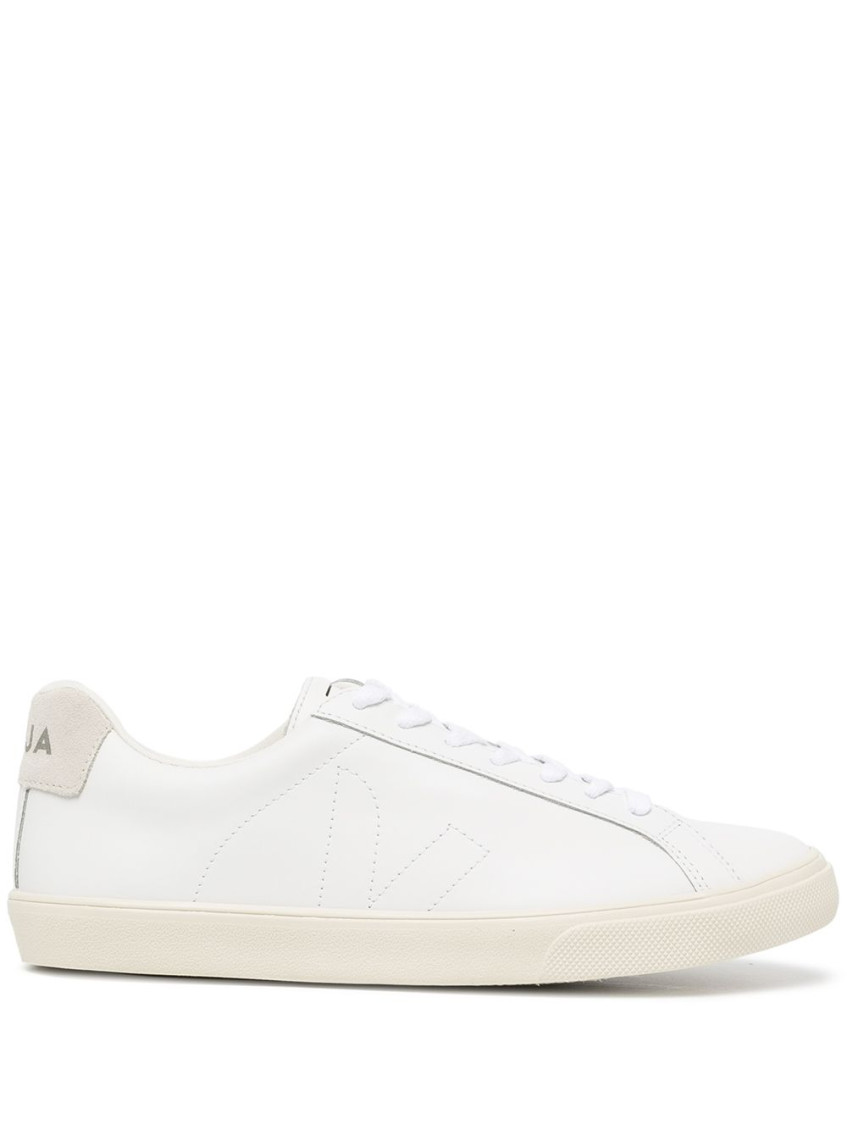 Veja Esplar Leather Logo Sneakers In White