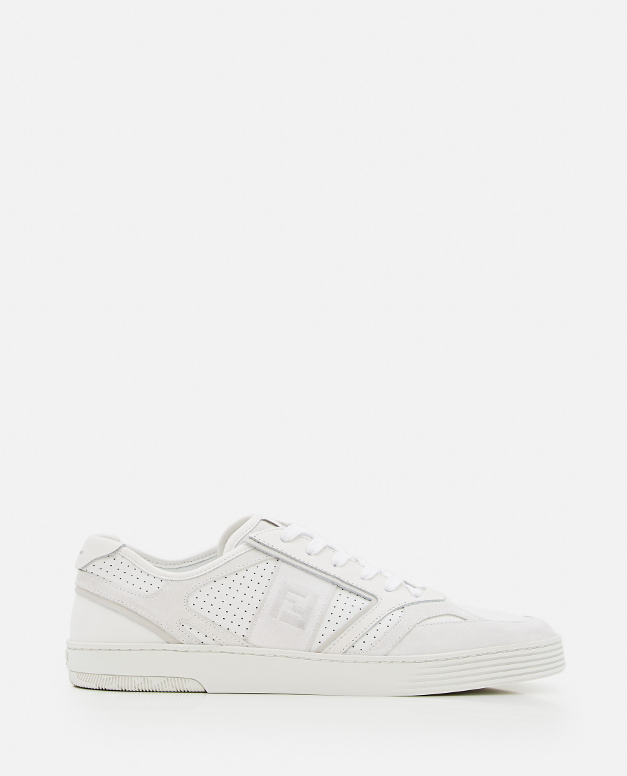 Fendi White Low Top Sneakers