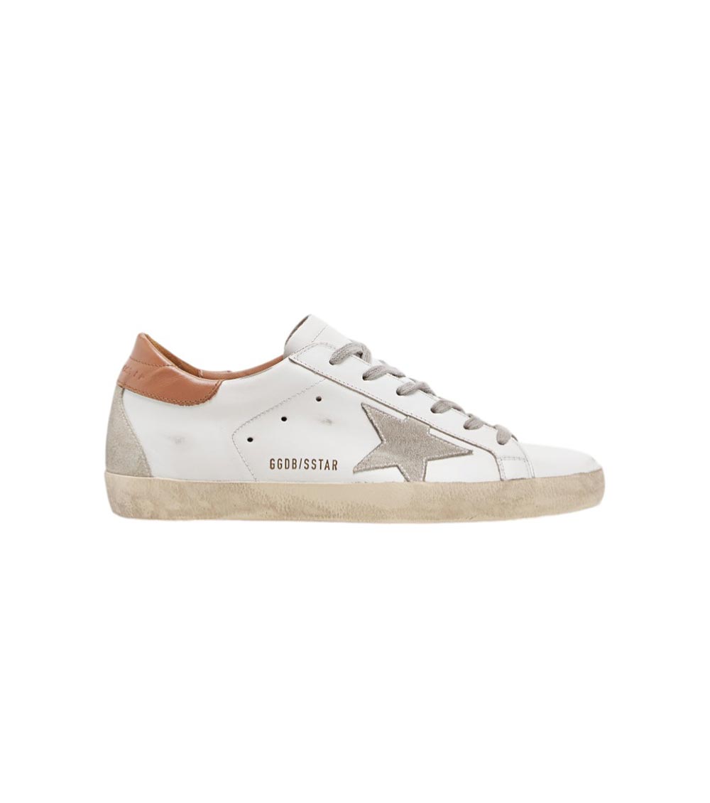 Golden Goose Leather Super-star Sneaker In White