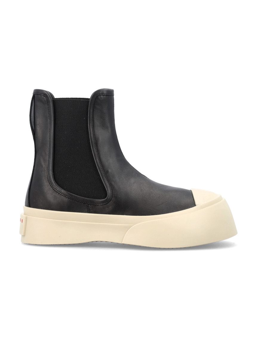 ショートブーツ・ブーティ MARNI WHITE NAPPA LEATHER PABLO ANKLE BOOTS MARNI Womens Pablo Chelsea Boot (Natural White) – CNCPTS