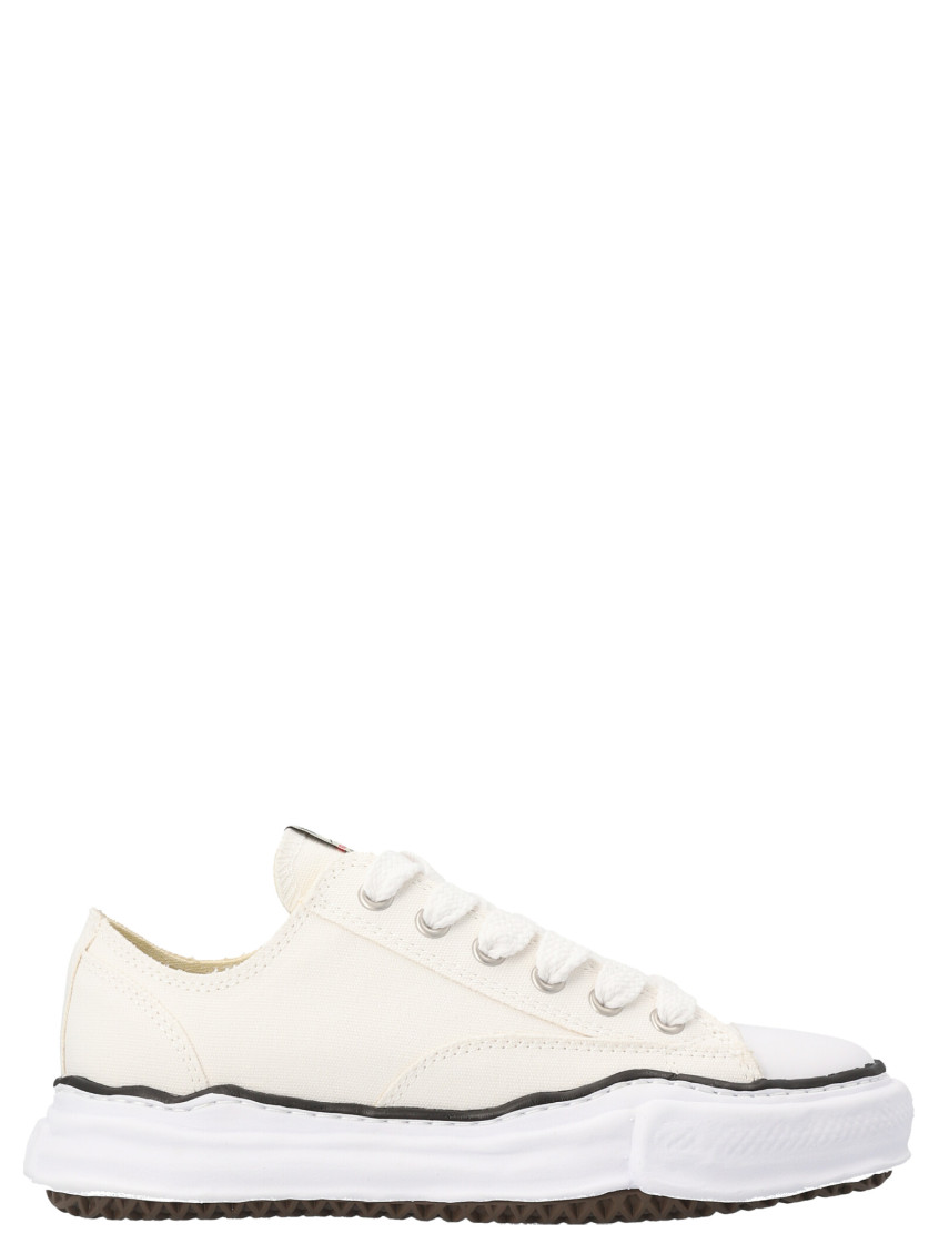 Maison Yasuhiro White Lace Up Sneakers In White