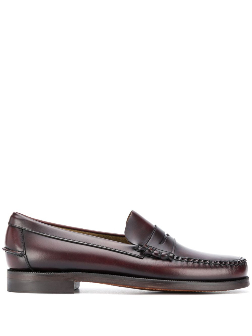 Sebago Brown Leather Loafers In Brown