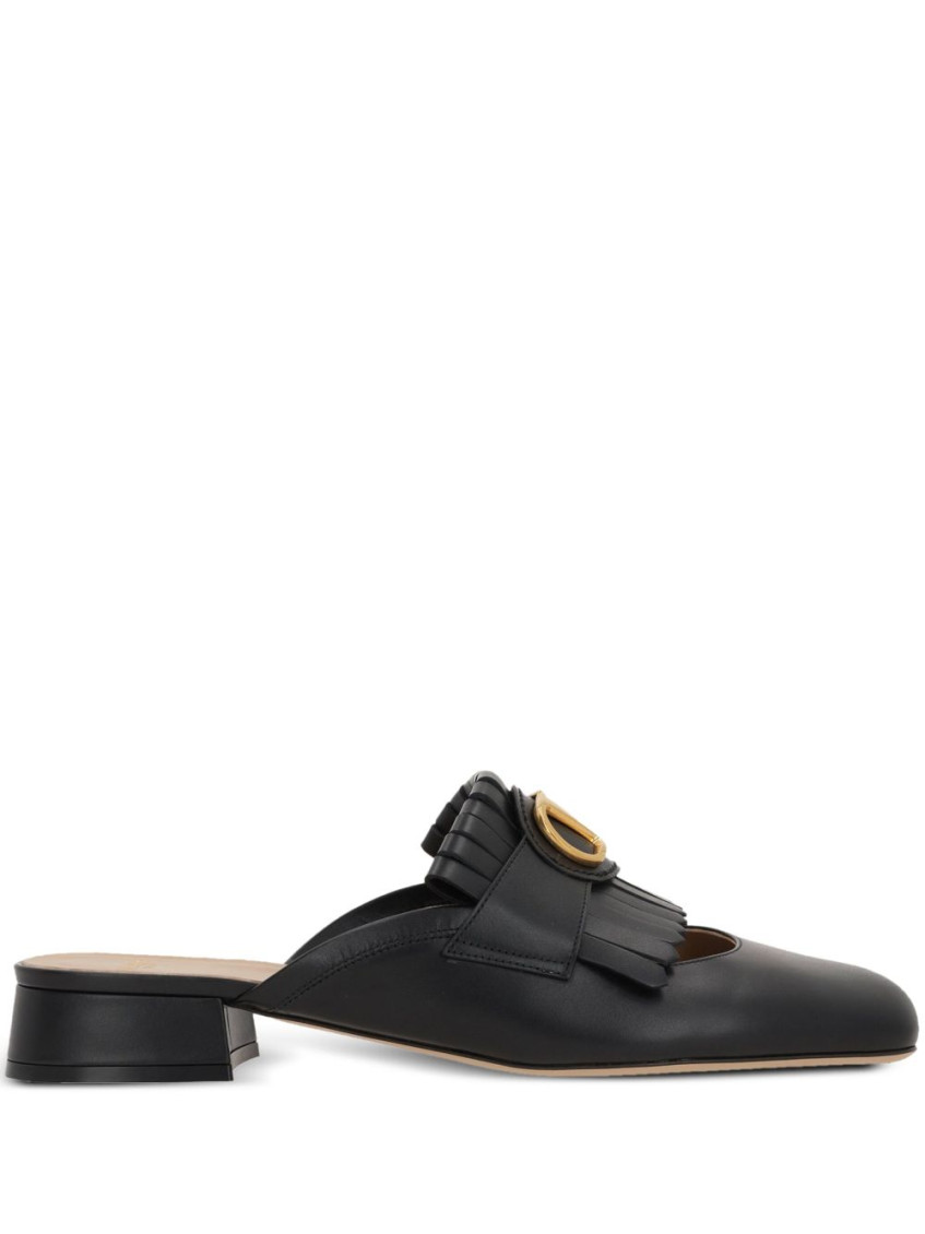 Valentino Garavani Black Signature Mules