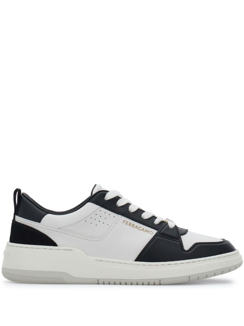 Ferragamo Logo Leather Sneakers