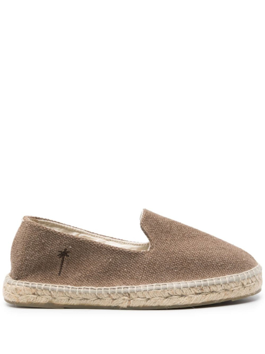Manebi Taupe Canvas Espadrilles