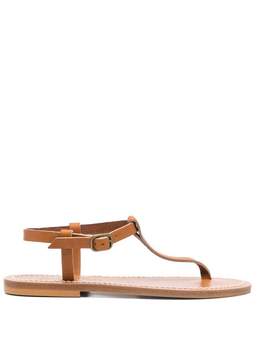 K.jacques Saint Tropez Brown Leather Sandals