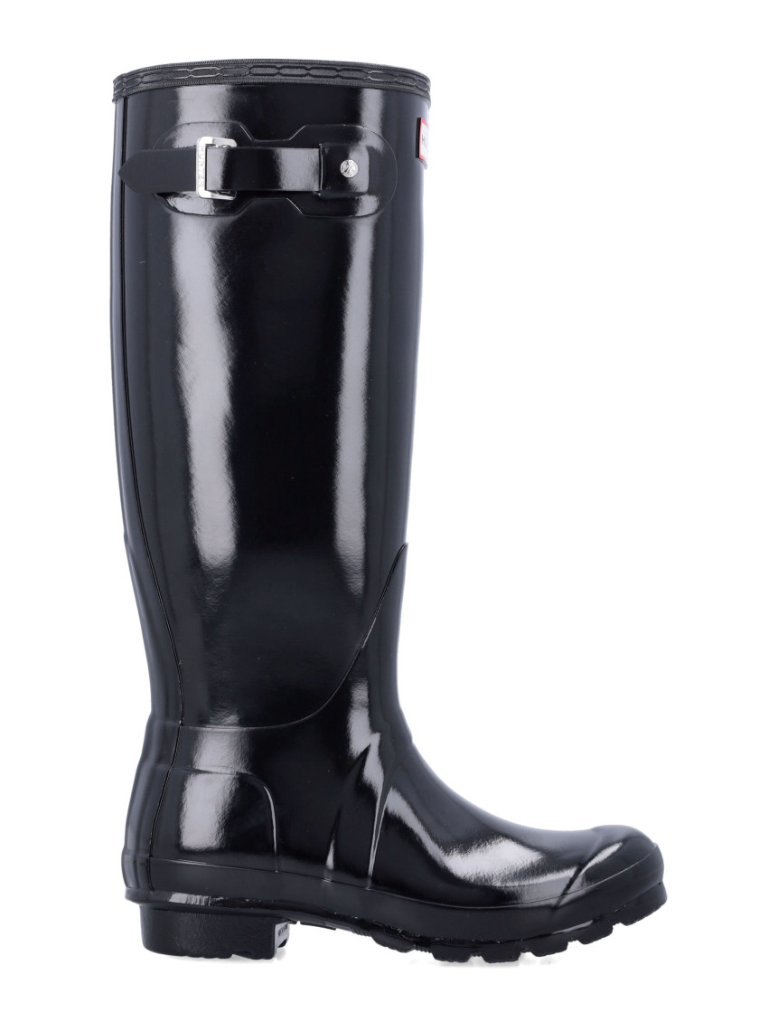 Hunter Black High Boots