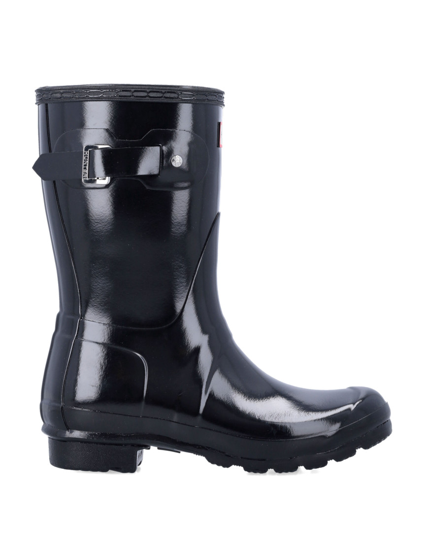 Hunter Navy Blue Glossy Boots