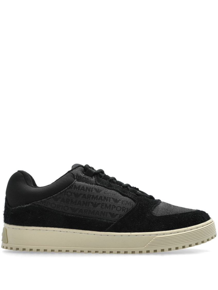 Emporio Armani Black Logo Sneakers