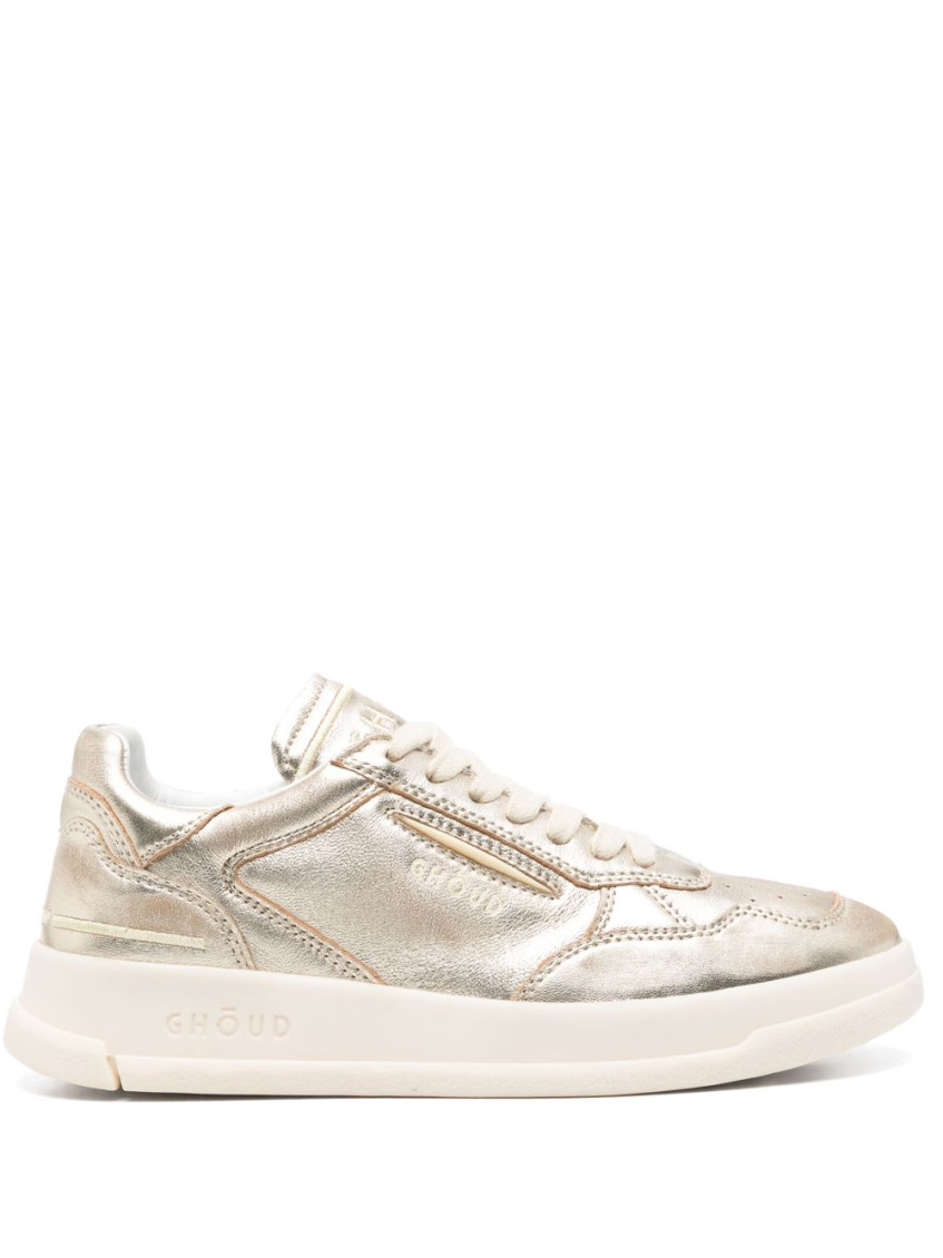 Ghoud Tweener Low Leather Sneakers In Neutral