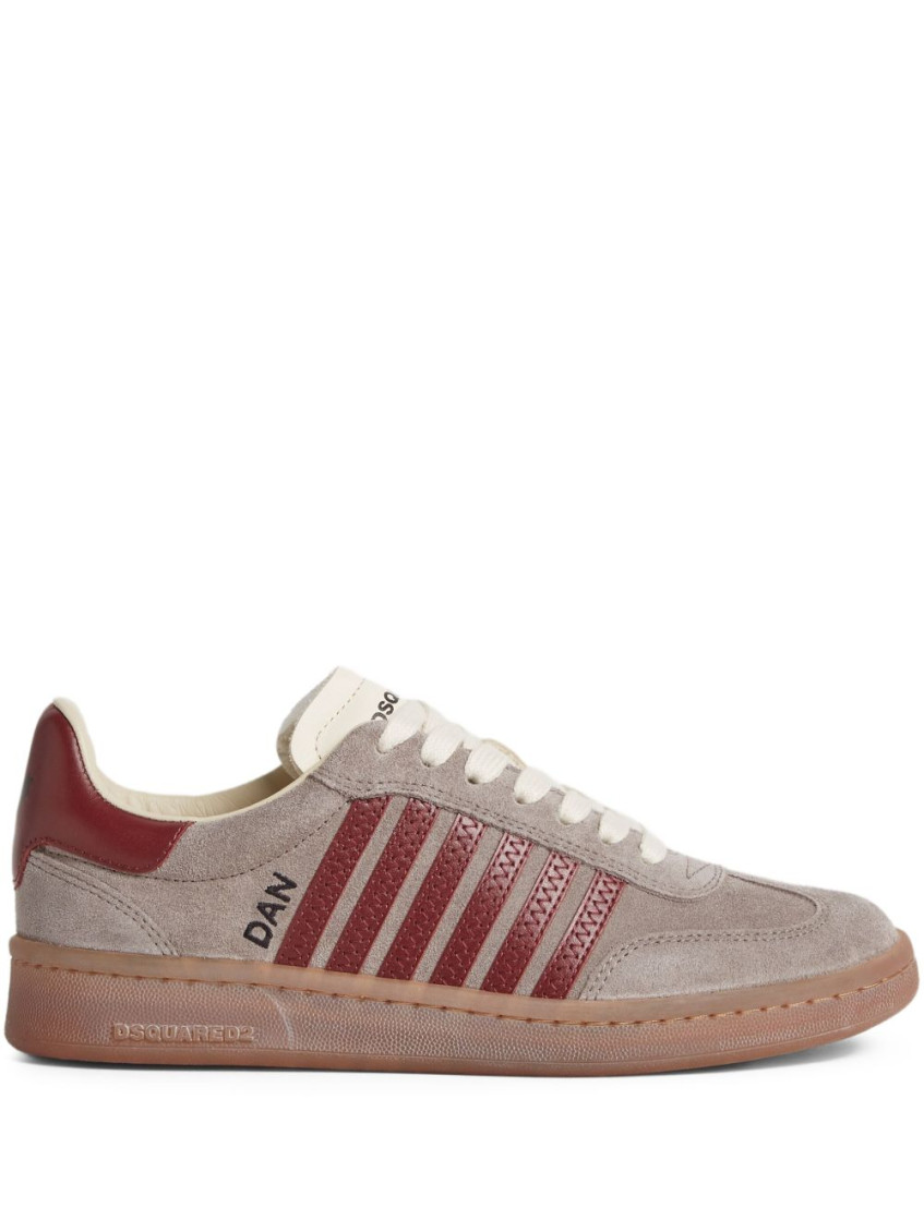 Dsquared2 Low-top Sneakers With Suede And Leather Accents