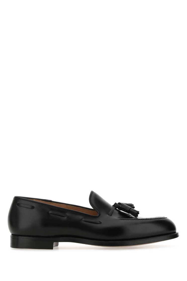 Crockett & Jones Leather Loafers Cavendish 2 With Tassel Detail In Black