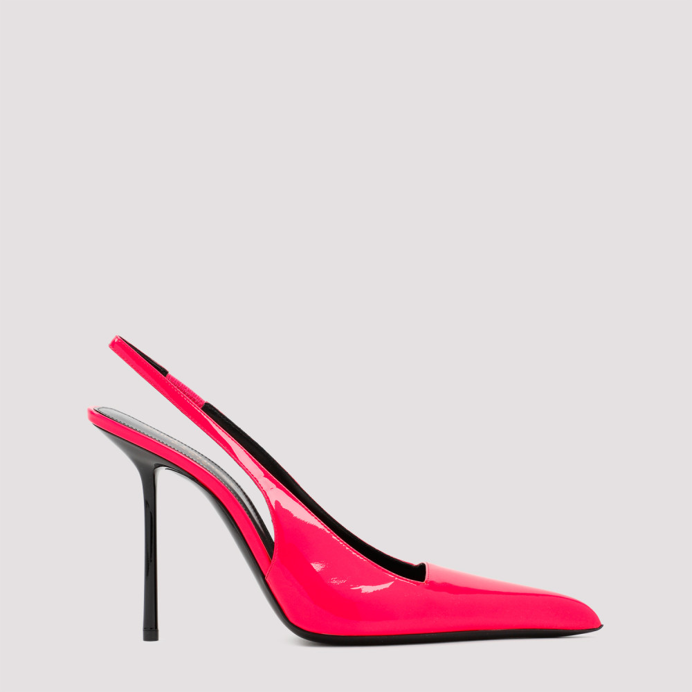 Saint Laurent Paloma Slingback Shoes Women In Coral
