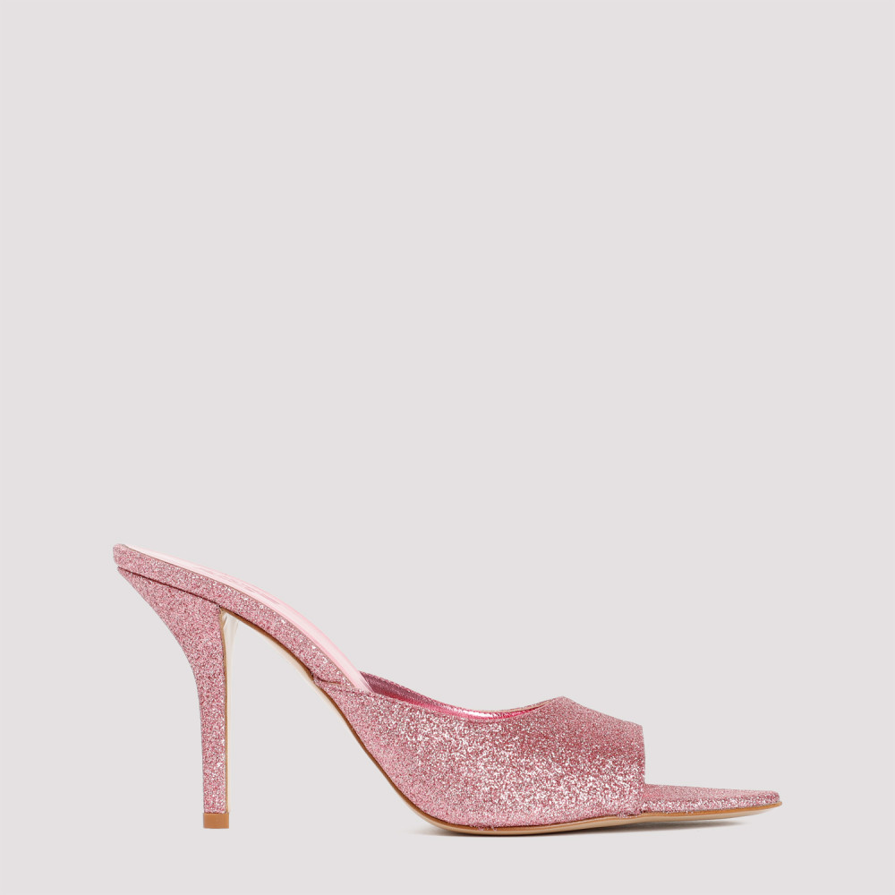 Gia Borghini X Pernille Teisbaek Perni 100mm Mules In Dark Pink