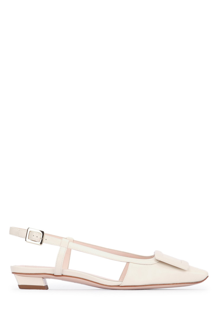 Roger Vivier 25mm Belle Vivier Slingback Pumps In White