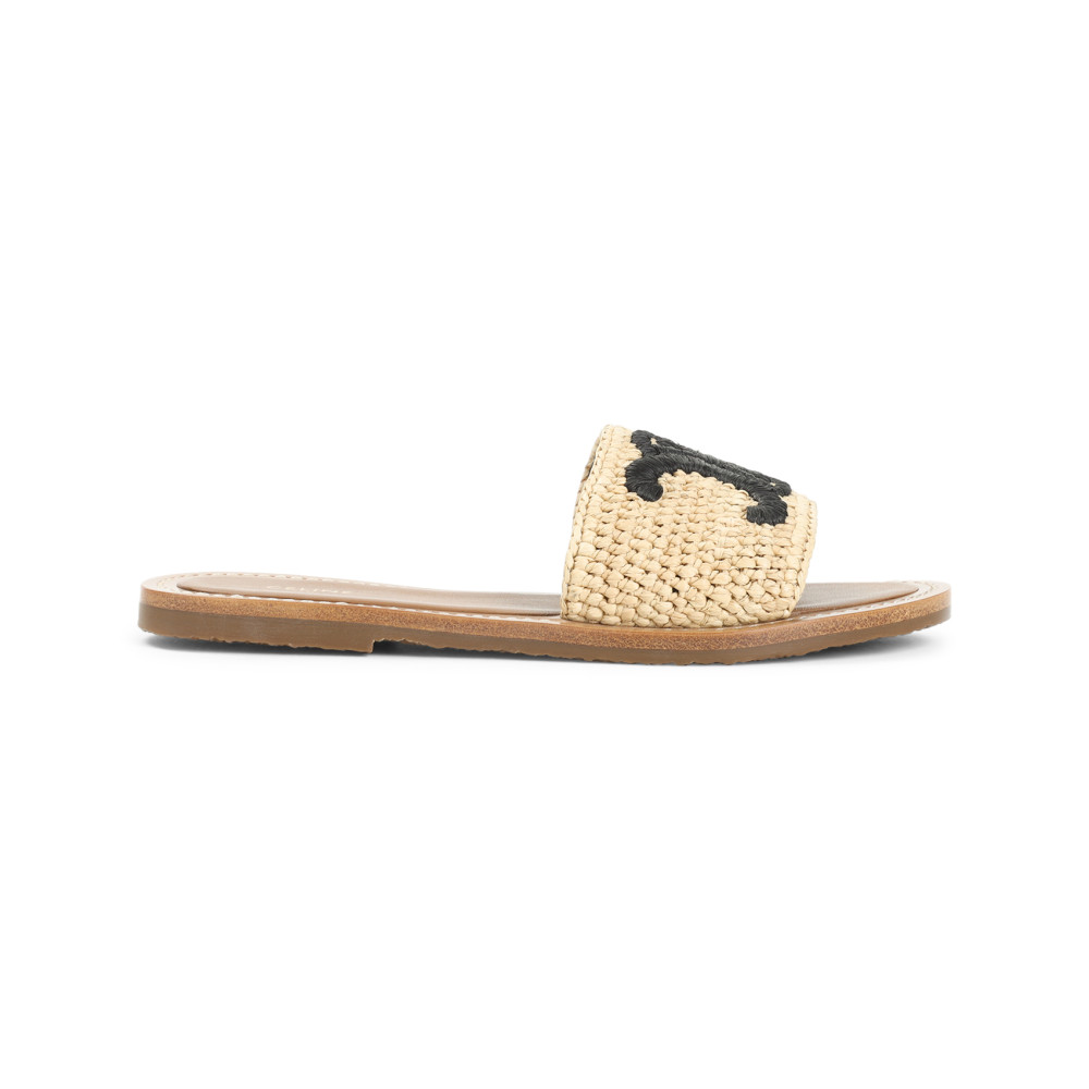Celine Women Lympia Flat Sandals In Multi