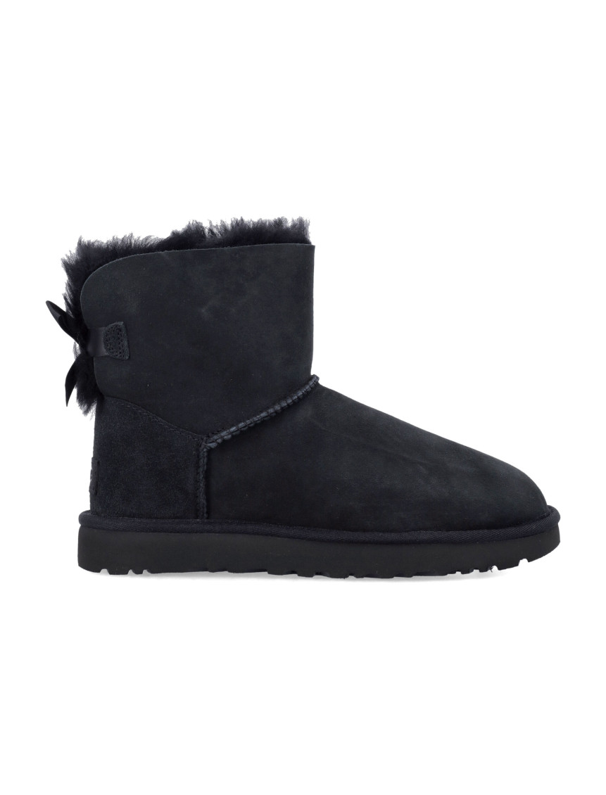 Ugg Black Twinface Leather Boot In Black