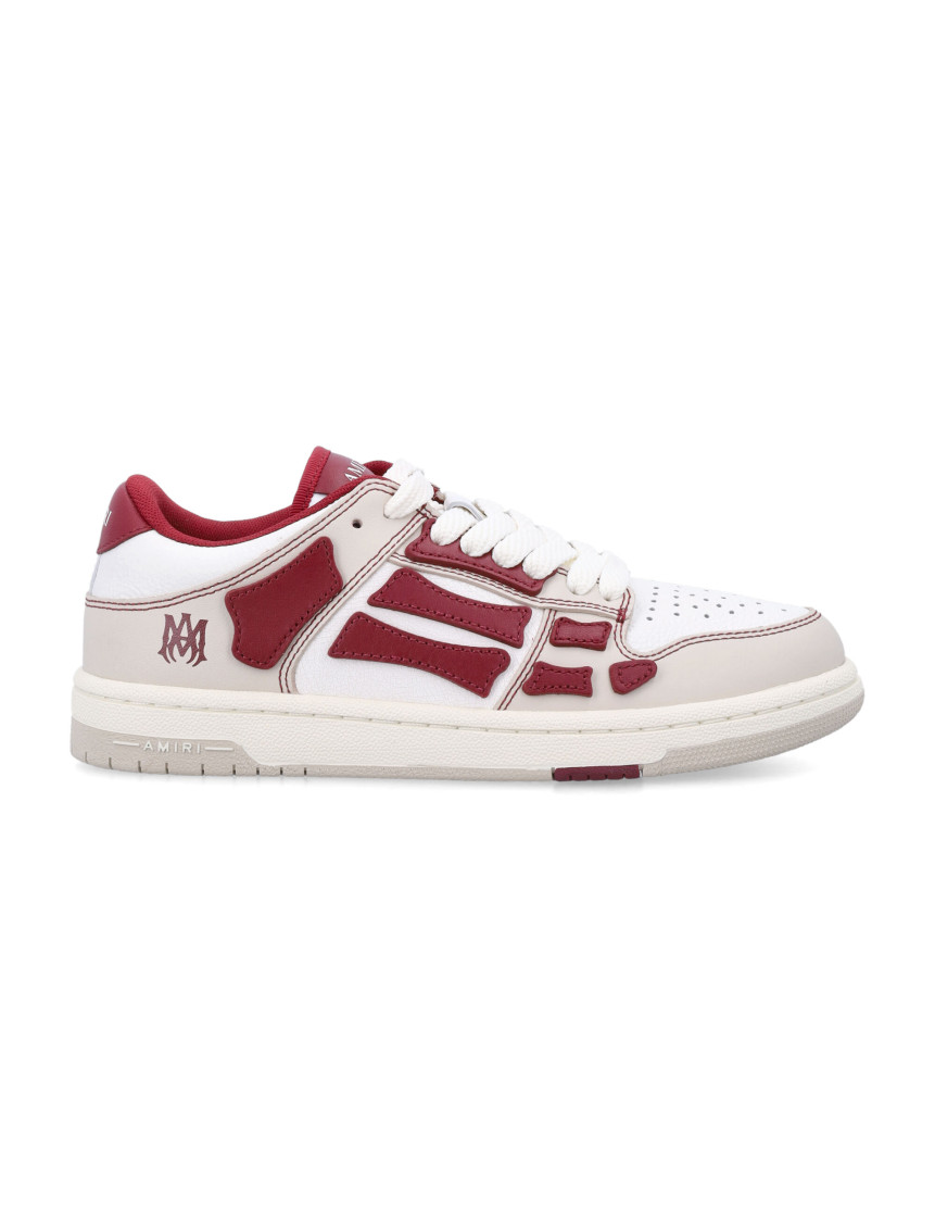 Shop Amiri Red Skel Low Top Sneakers