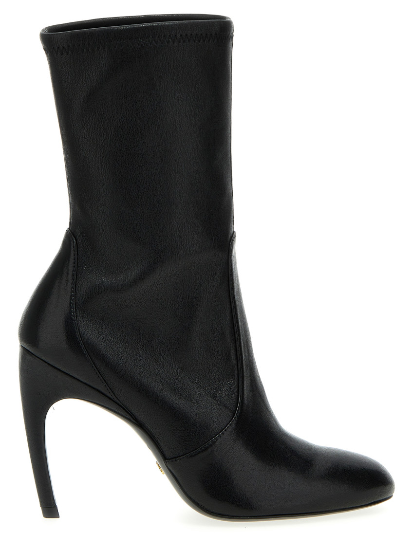ショートブーツ・ブーティ Stuart Weitzman Lux curl ankle boots Stuart Weitzman Black Lux Curl Ankle Boots for Women Online