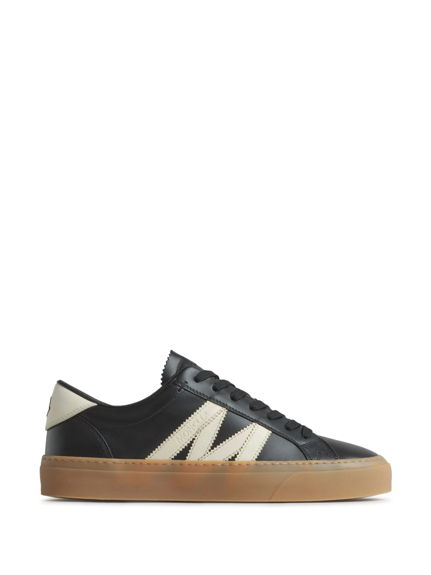 Moncler Dark Grey Low-top Sneakers In Dark Grey