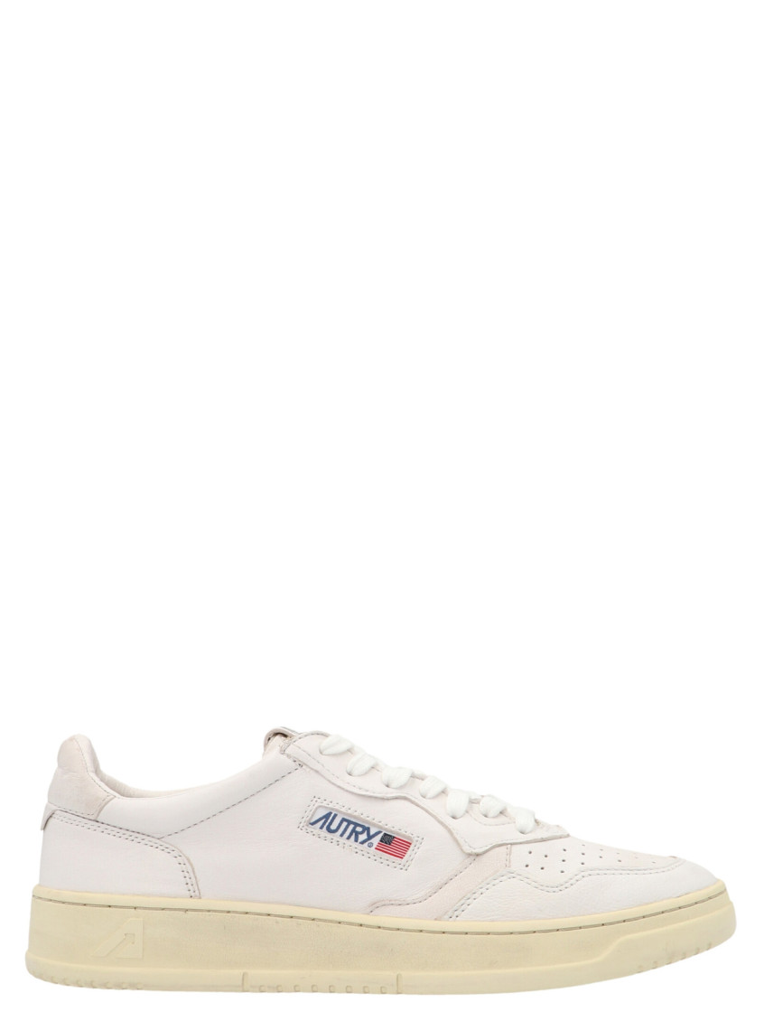 Autry Low-top Sneakers With Smooth Leather Upper And Perforated Detailing In White