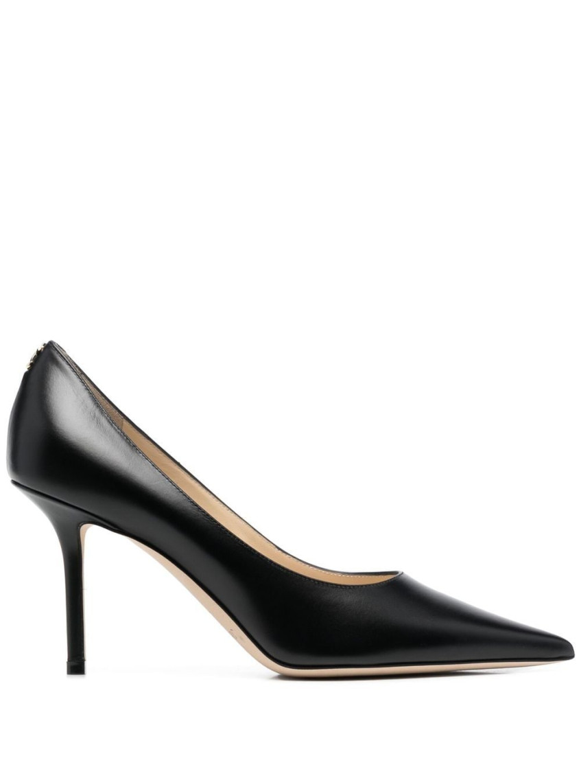 Jimmy Choo Black Leather Pumps In Black